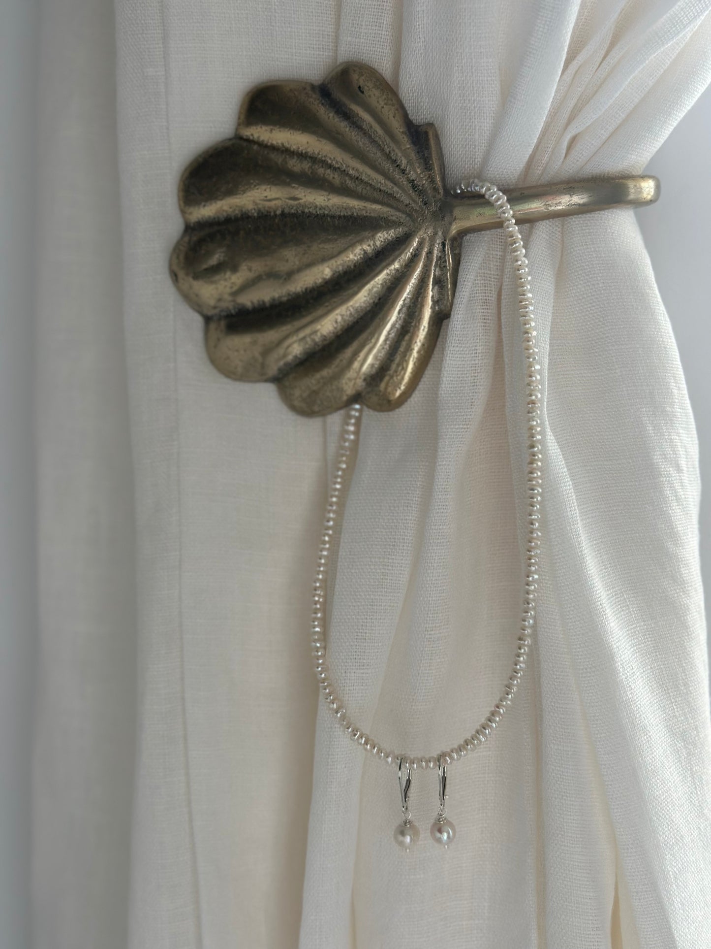 Summer Pearl Set / Set colier si cercei perle de cultura