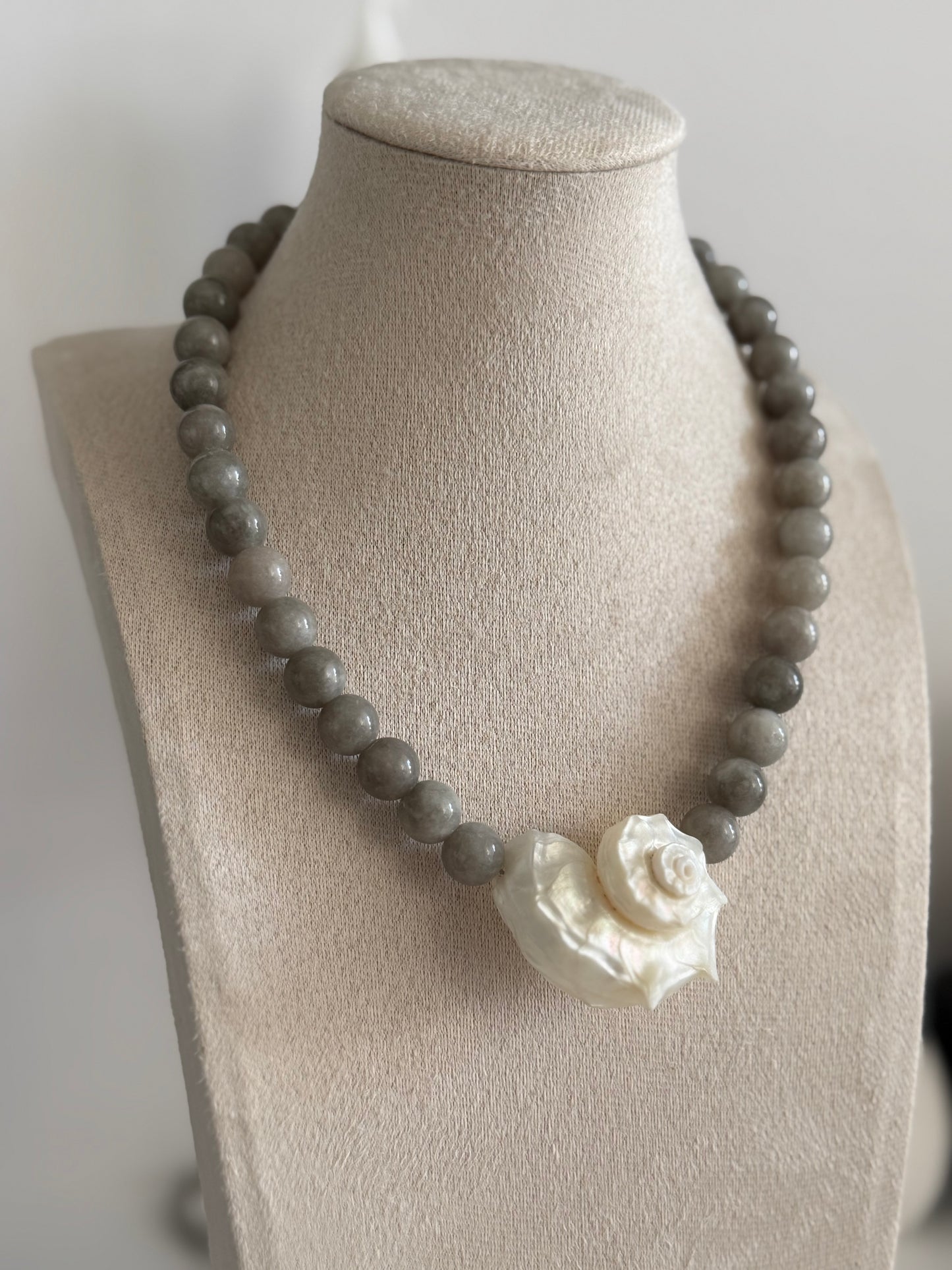 Greige Shell Necklace