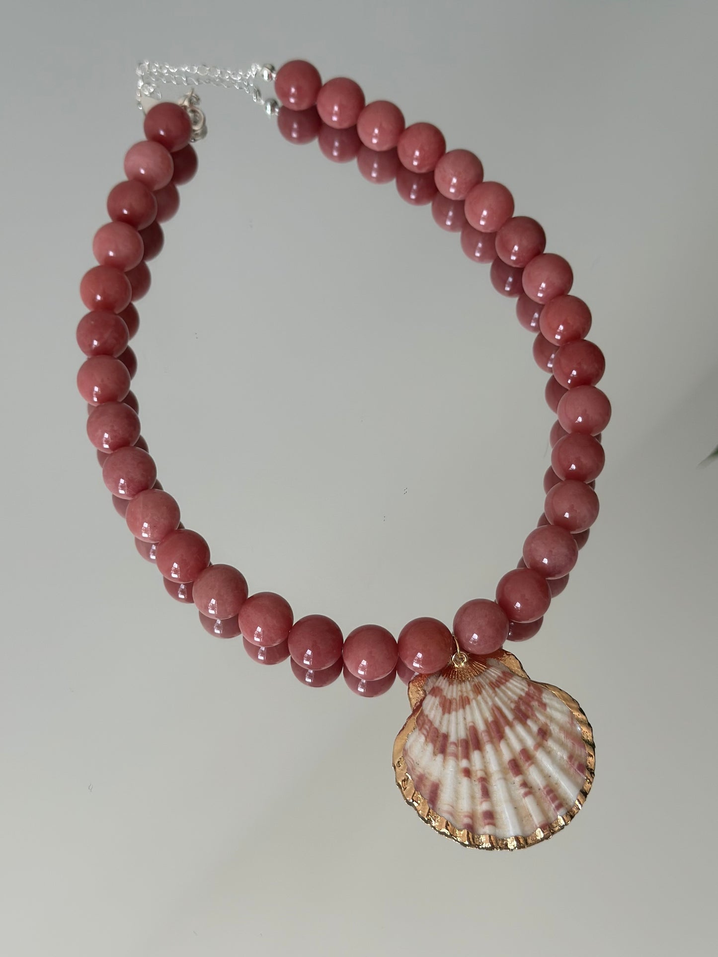 Chunky Salmon Shell Necklace