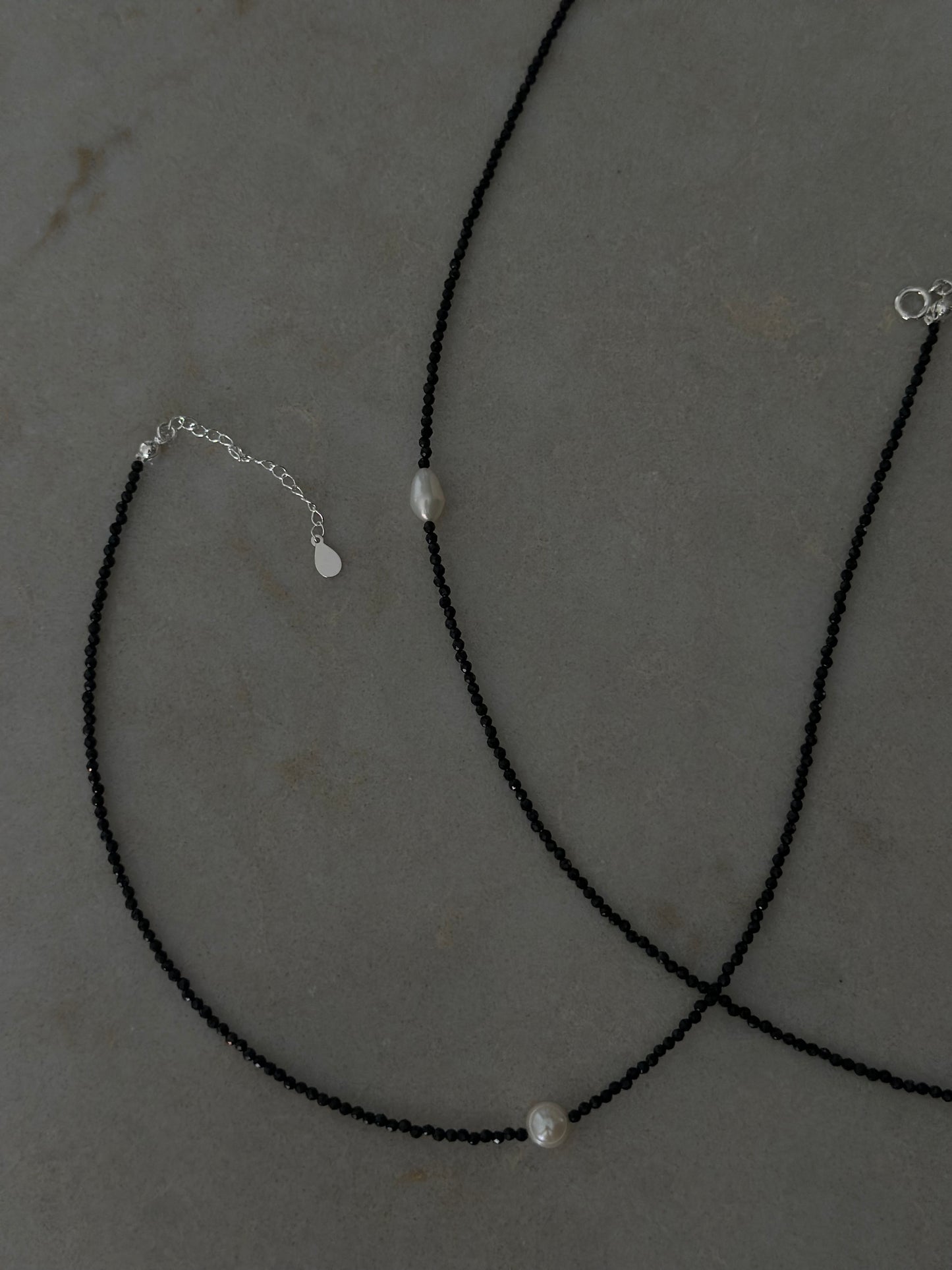 Colier turmalina cu charm perla