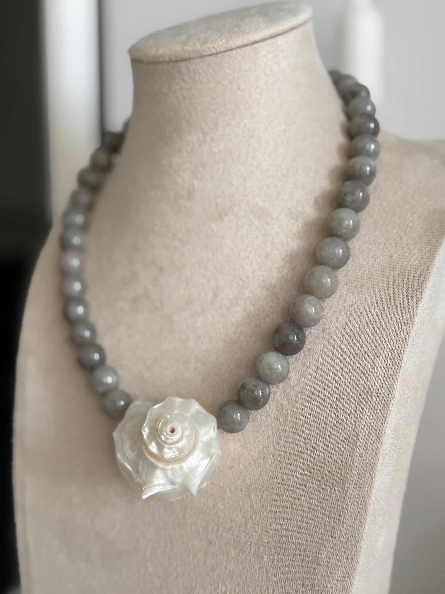 Greige Shell Necklace