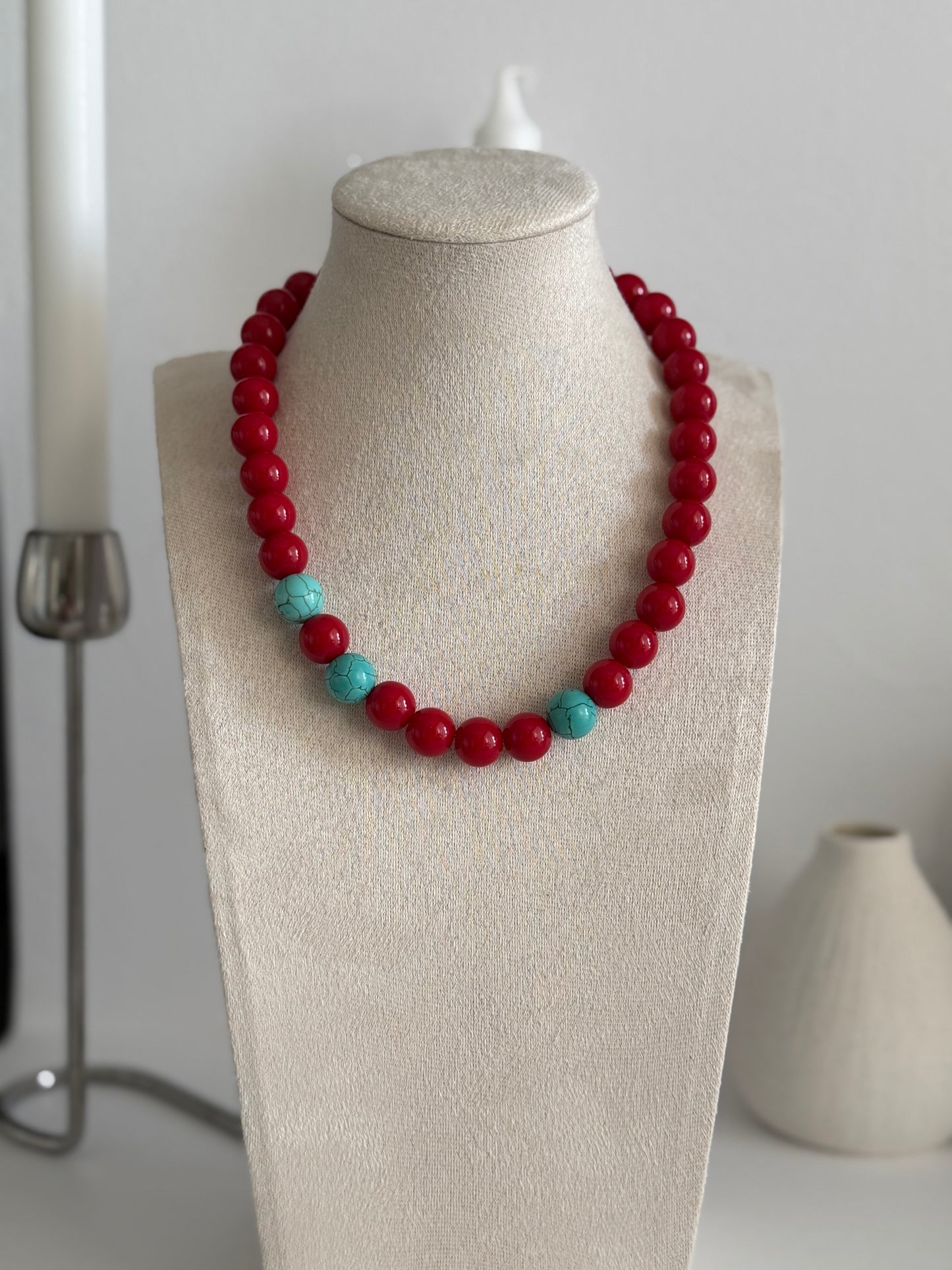 Chunky Red Necklace