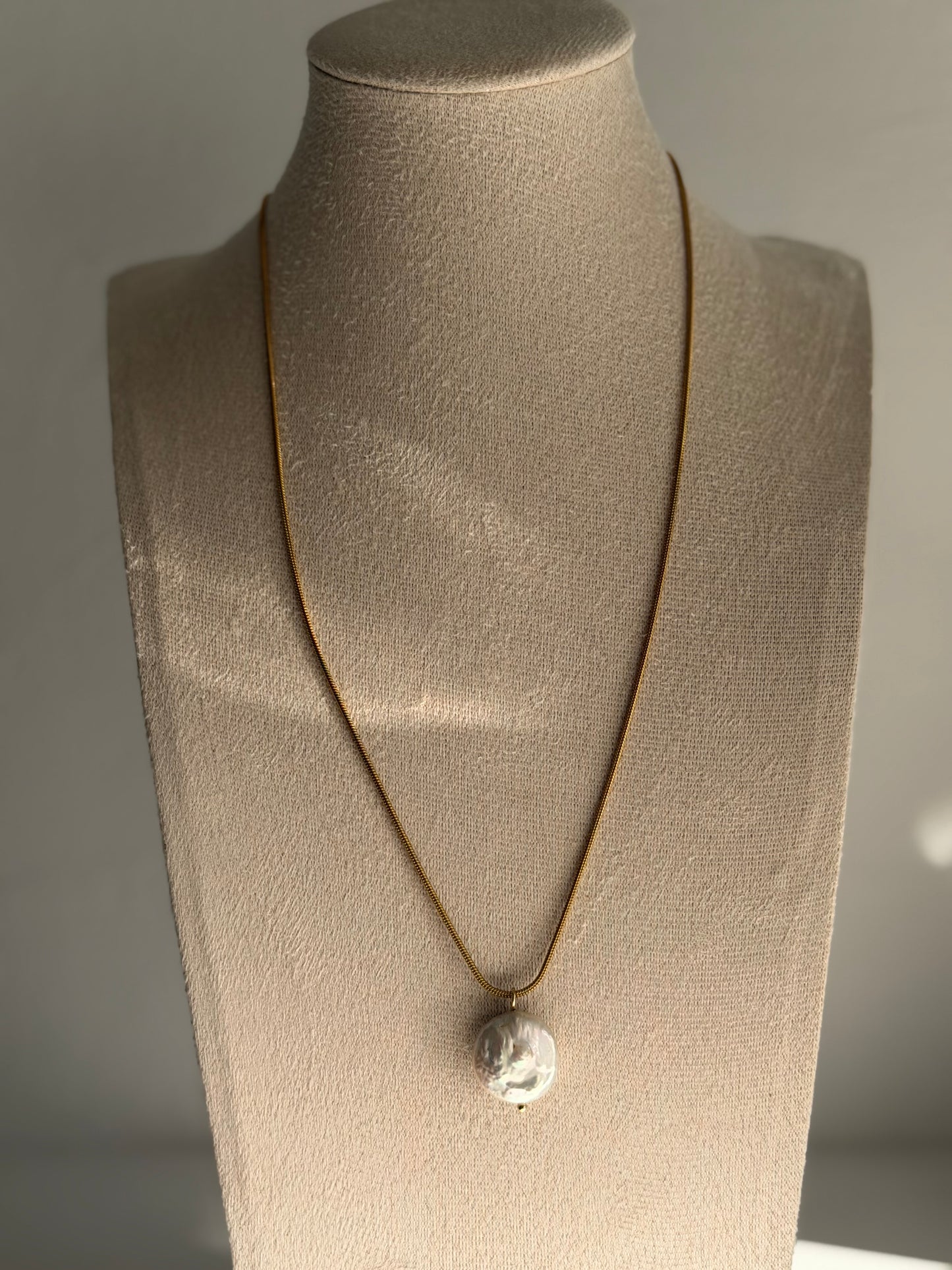 Baroque Pearl Snake Chain