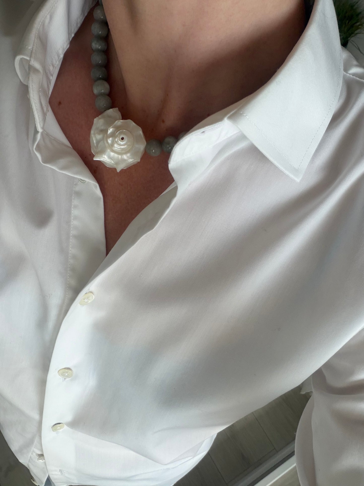 Greige Shell Necklace