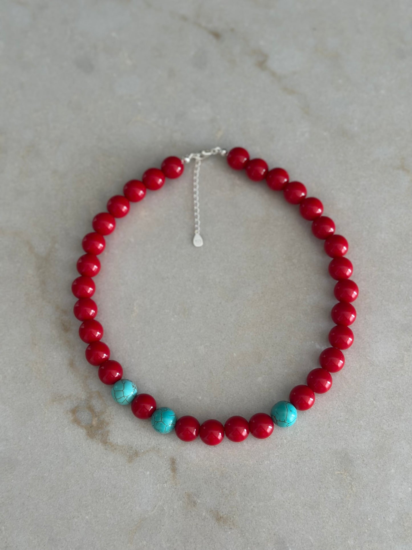 Chunky Red Necklace