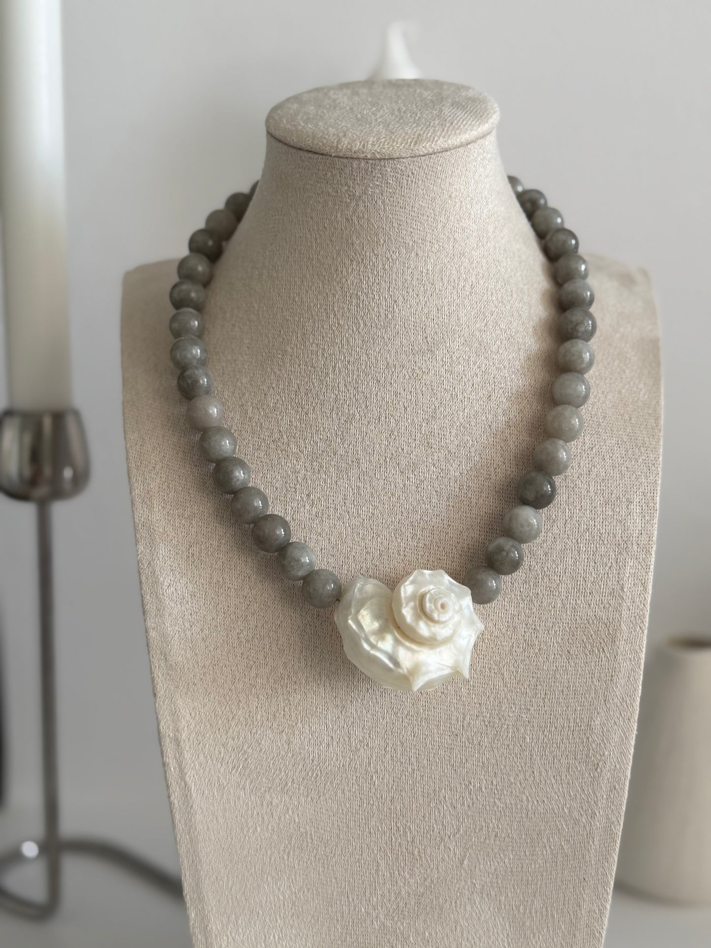 Greige Shell Necklace
