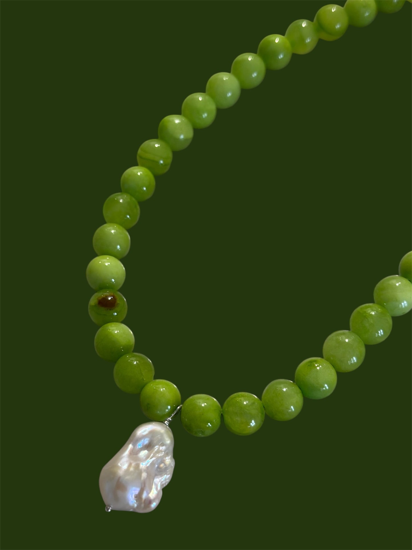 Vegan Baroque Pearl Necklace
