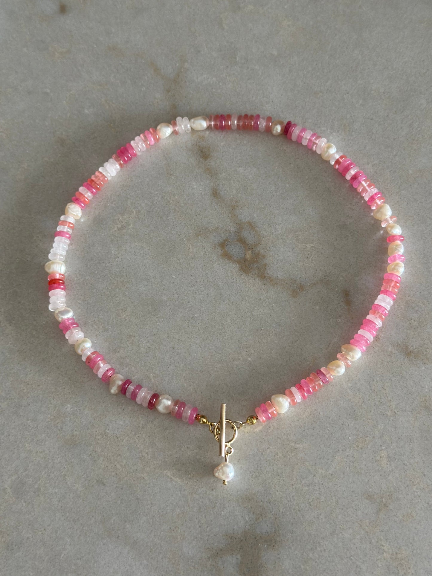 Pinkish Pearl Necklace