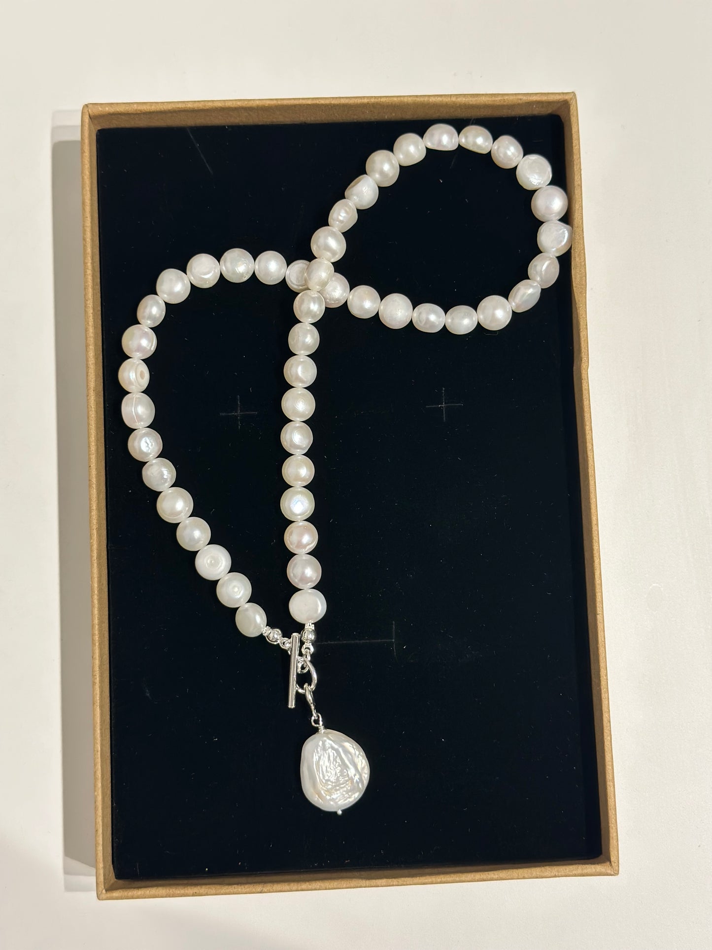 Baroque Bold Flat Pearl Necklace