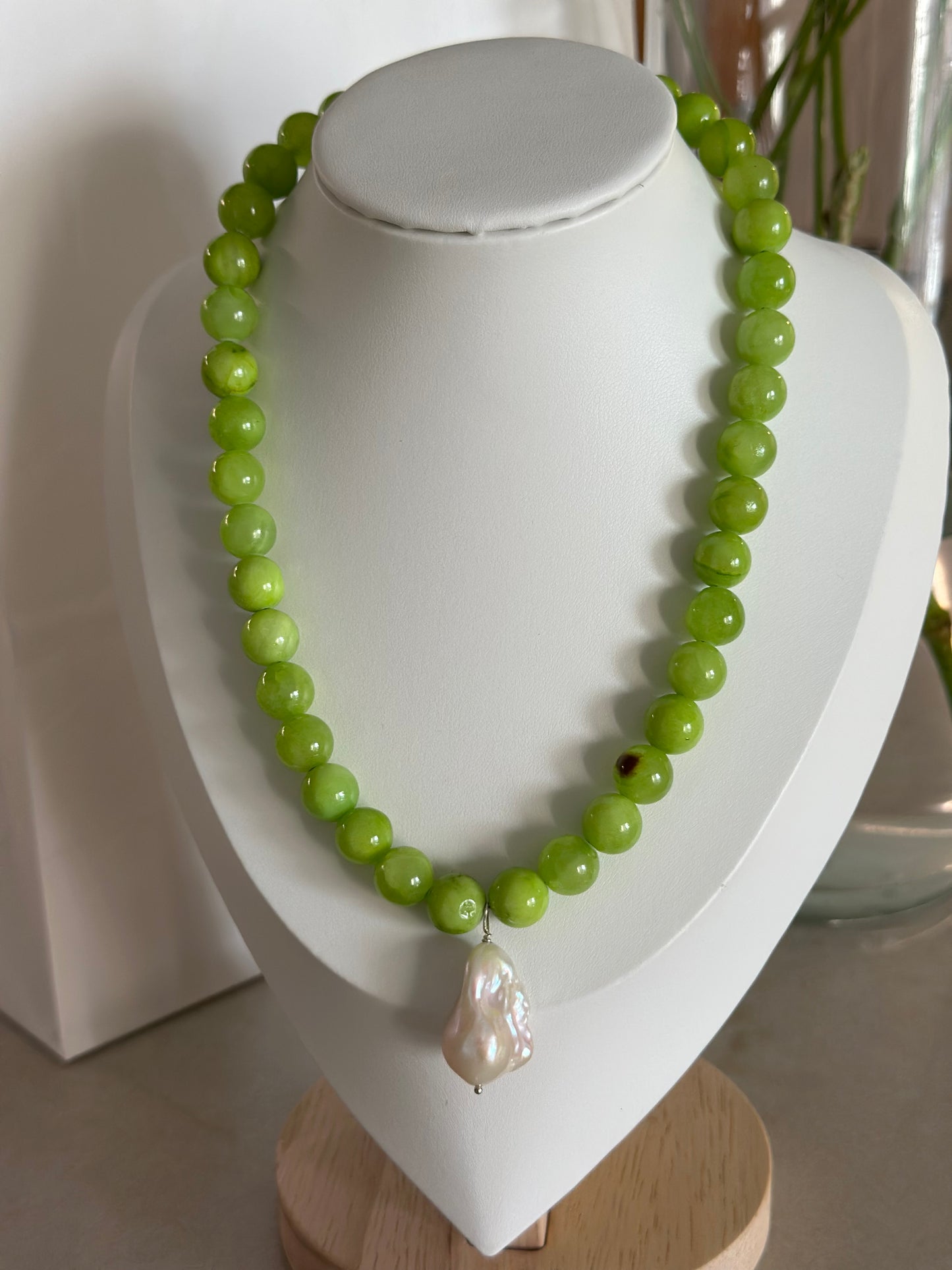 Vegan Baroque Pearl Necklace