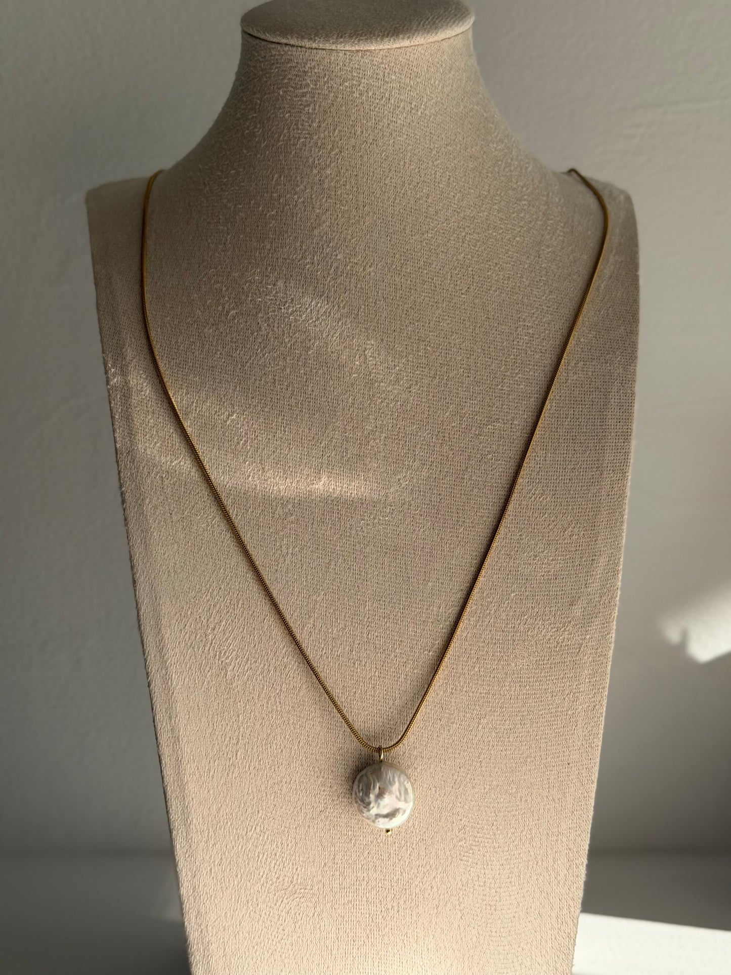 Baroque Pearl Snake Chain