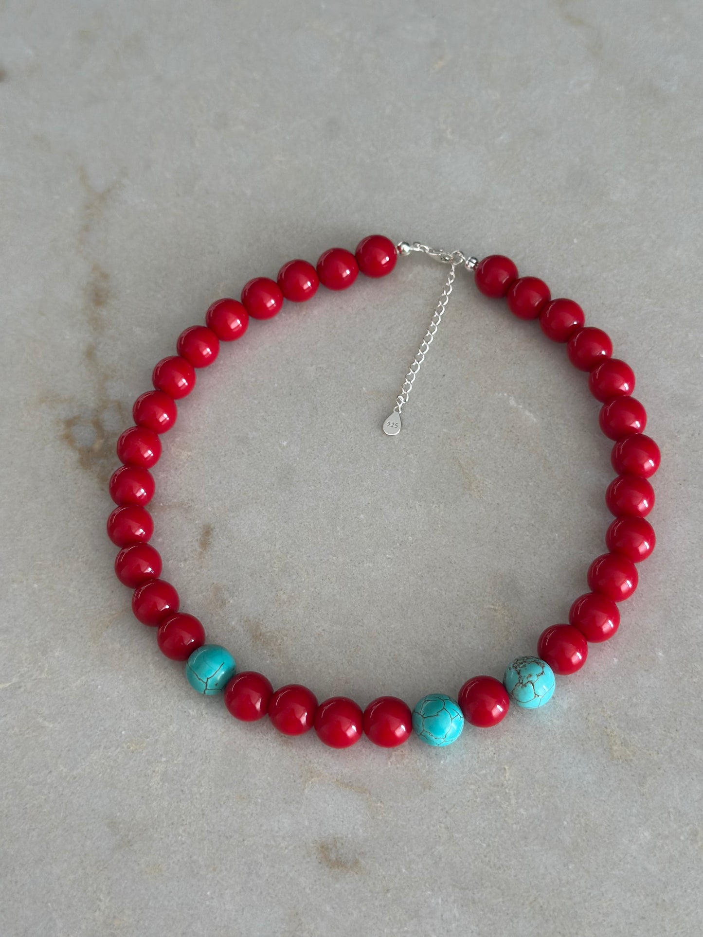 Chunky Red Necklace