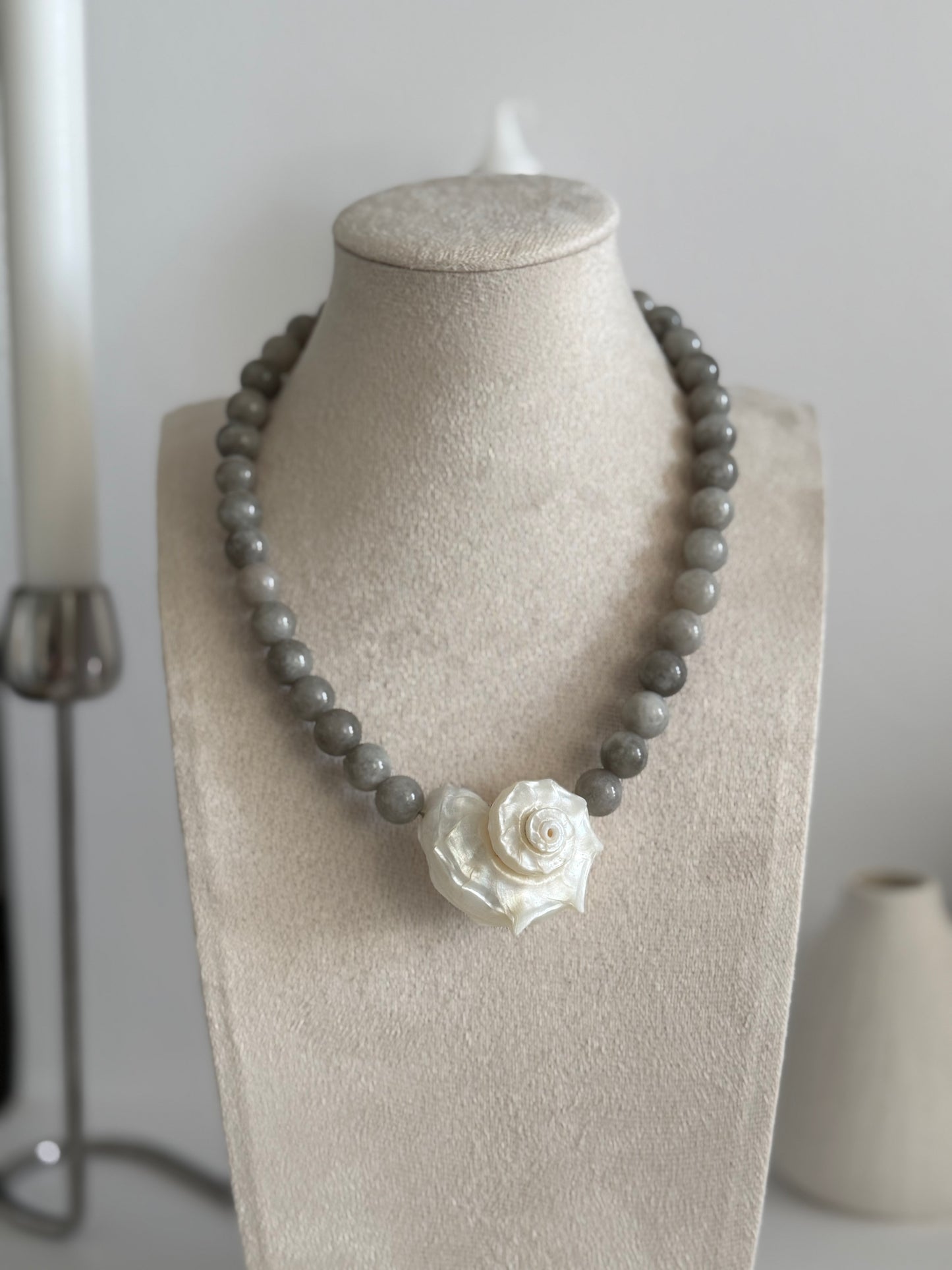 Greige Shell Necklace