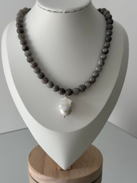 Fall Baroque Pearl Necklace