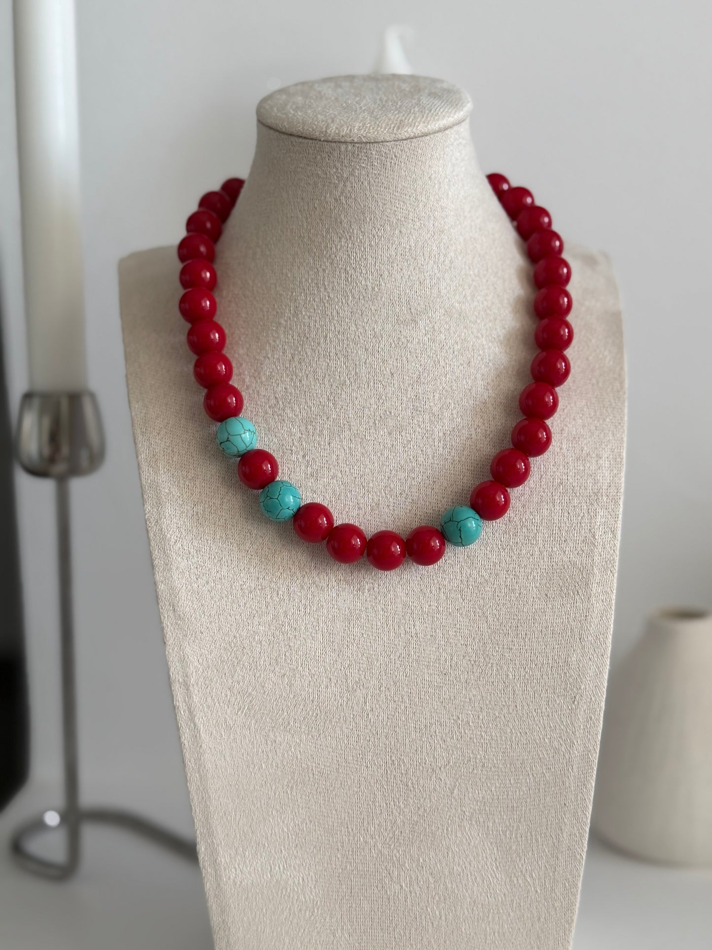 Chunky Red Necklace