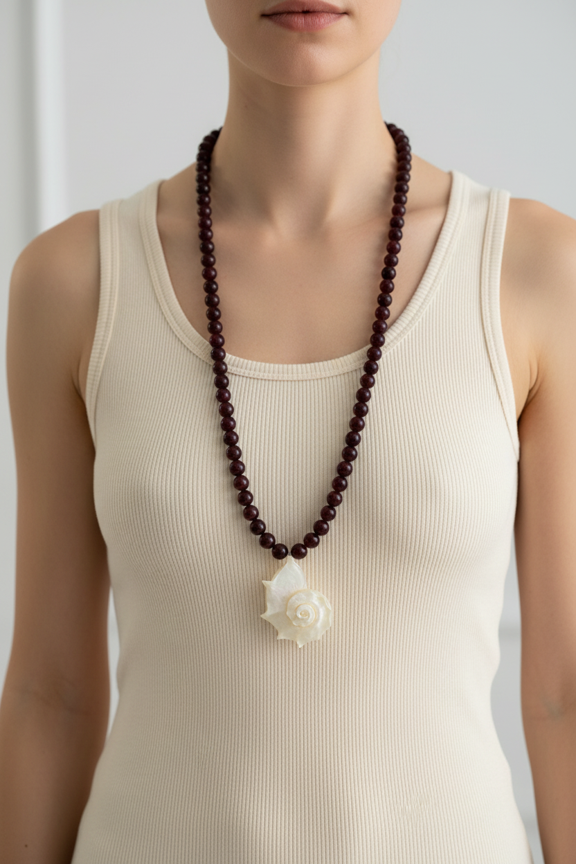 Sour Shell Long Necklace