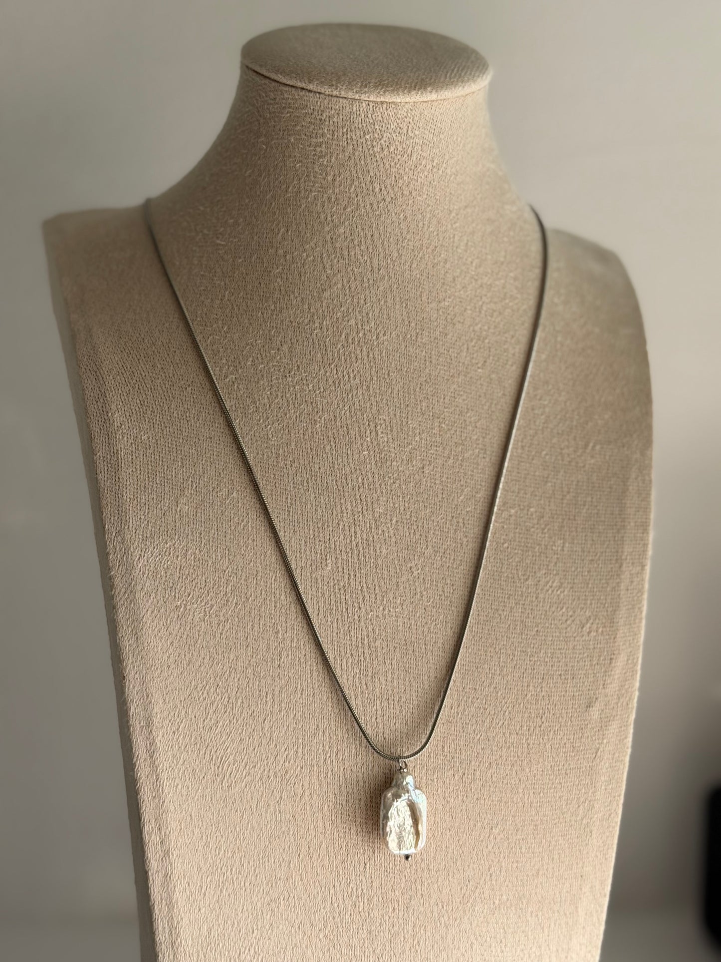 Baroque Pearl Snake Chain