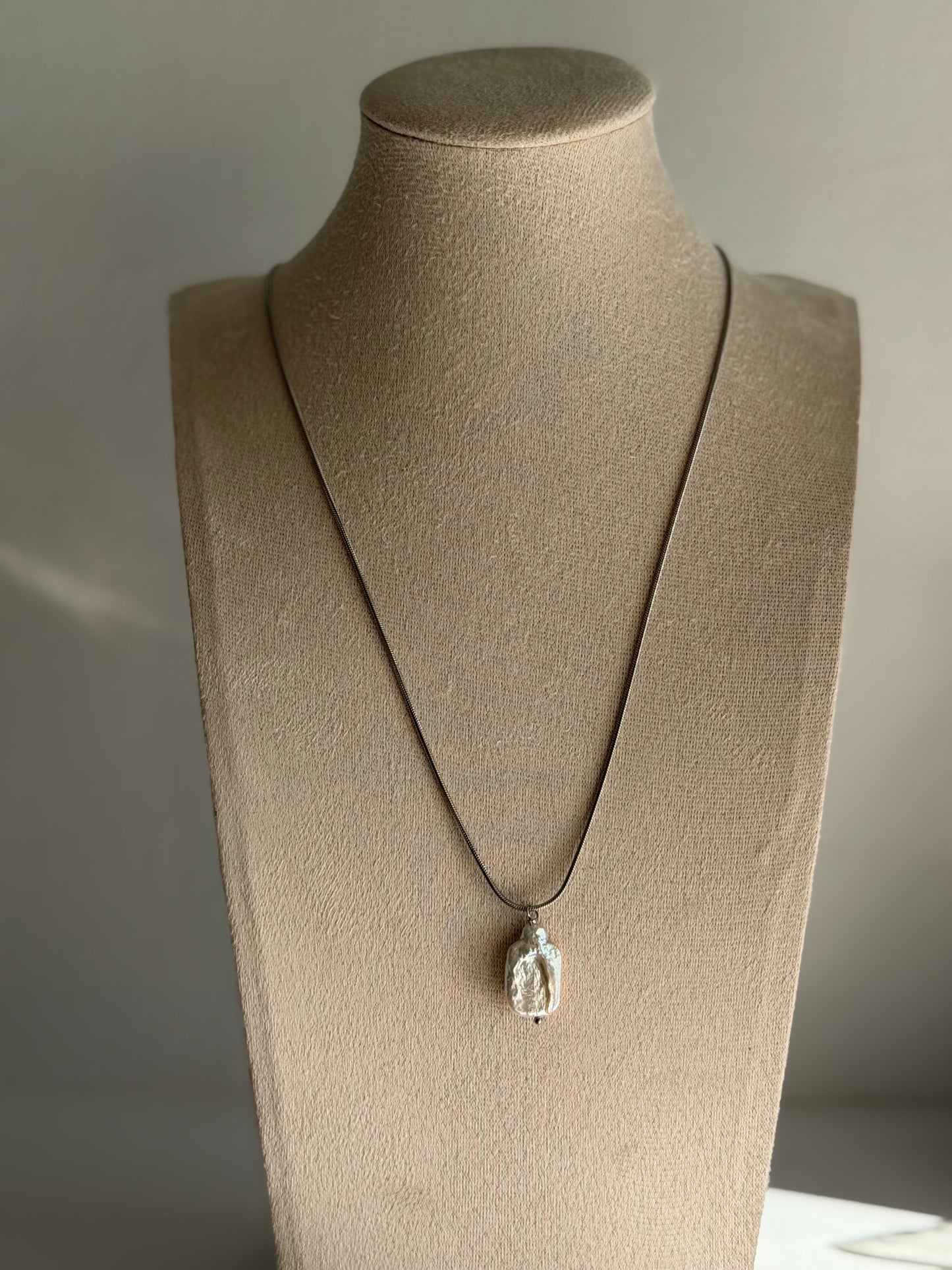 Baroque Pearl Snake Chain