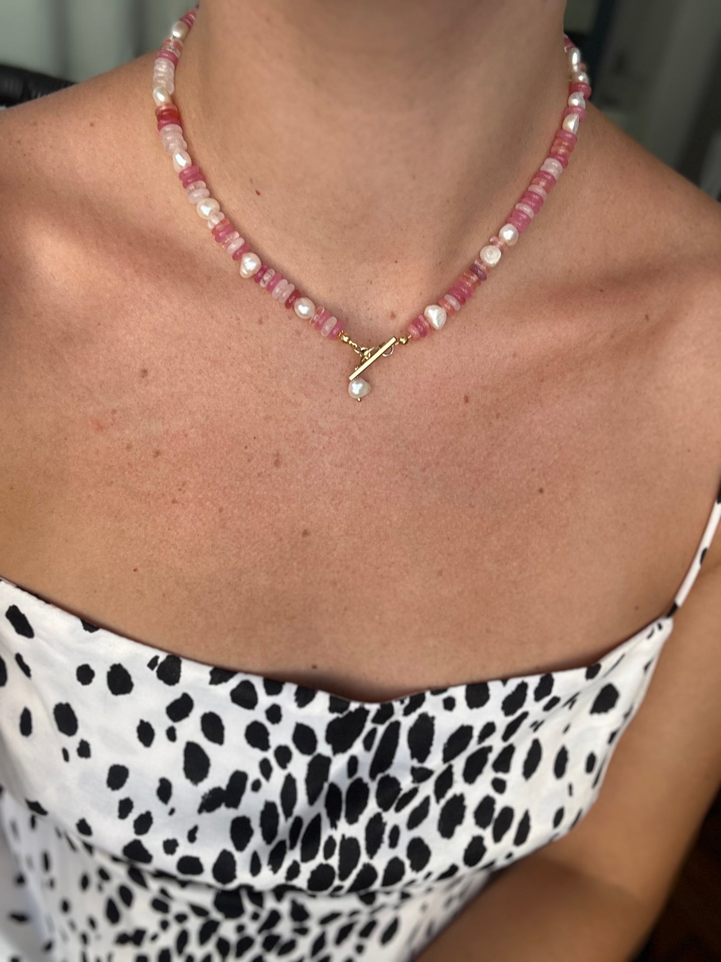 Pinkish Pearl Necklace