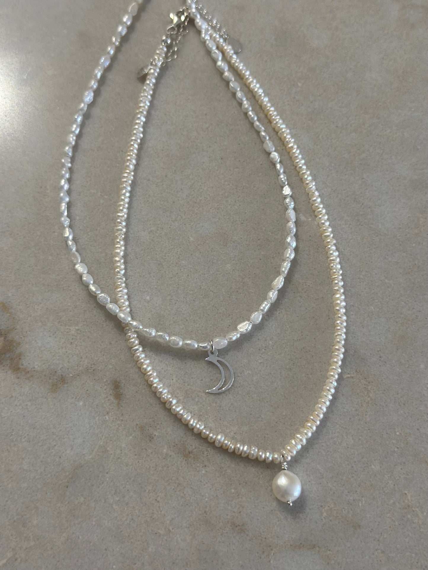 Half Moon Pearl Necklace