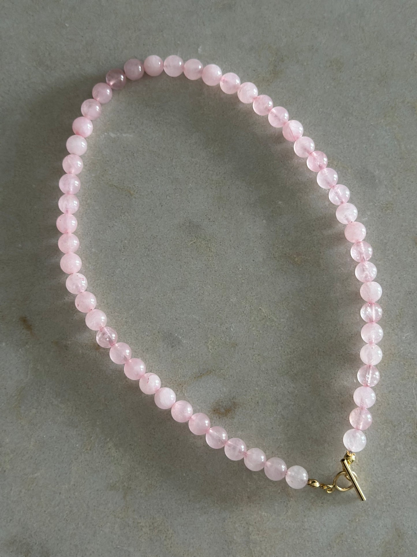 Pink Quartz Necklace