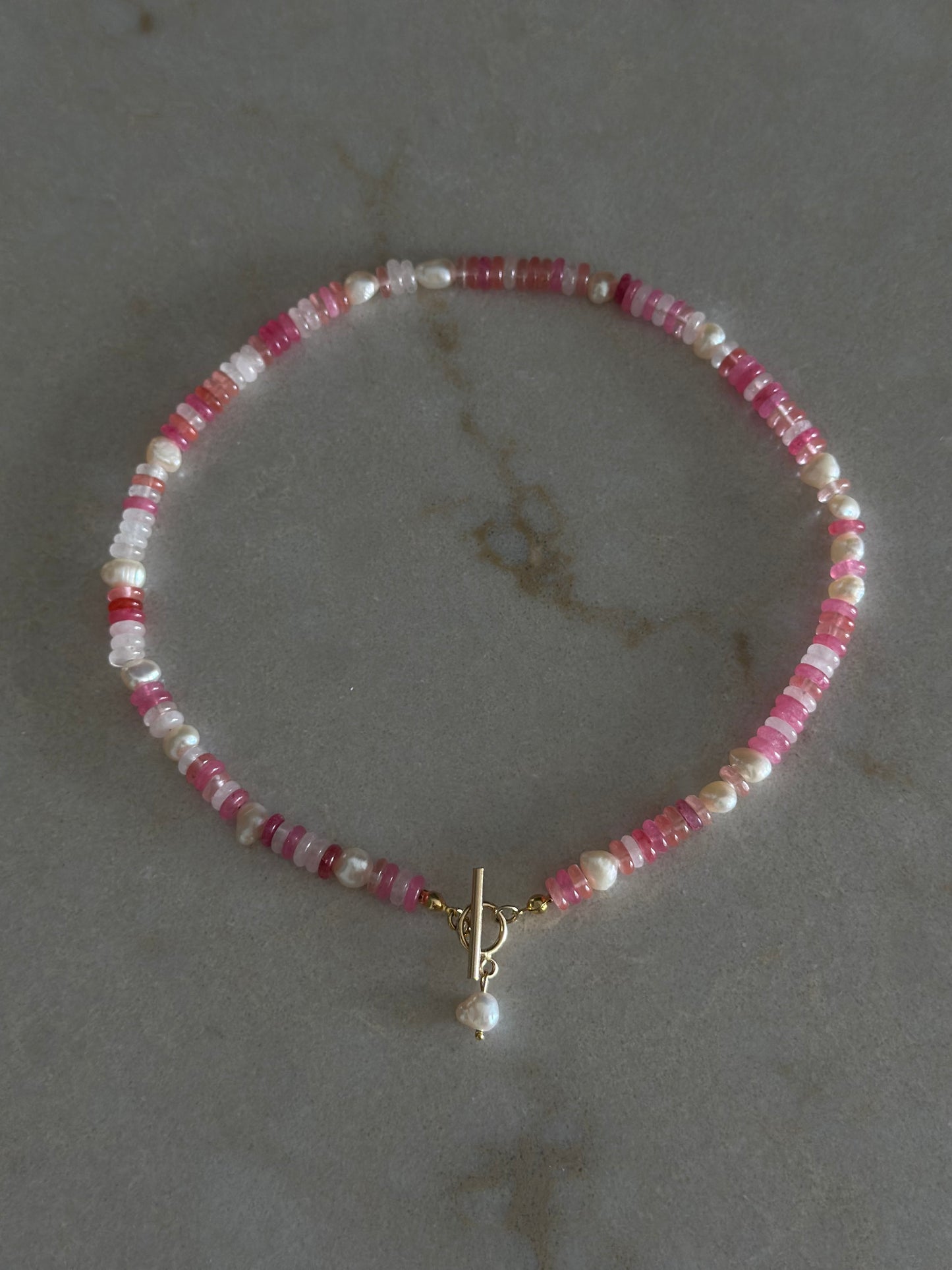 Pinkish Pearl Necklace
