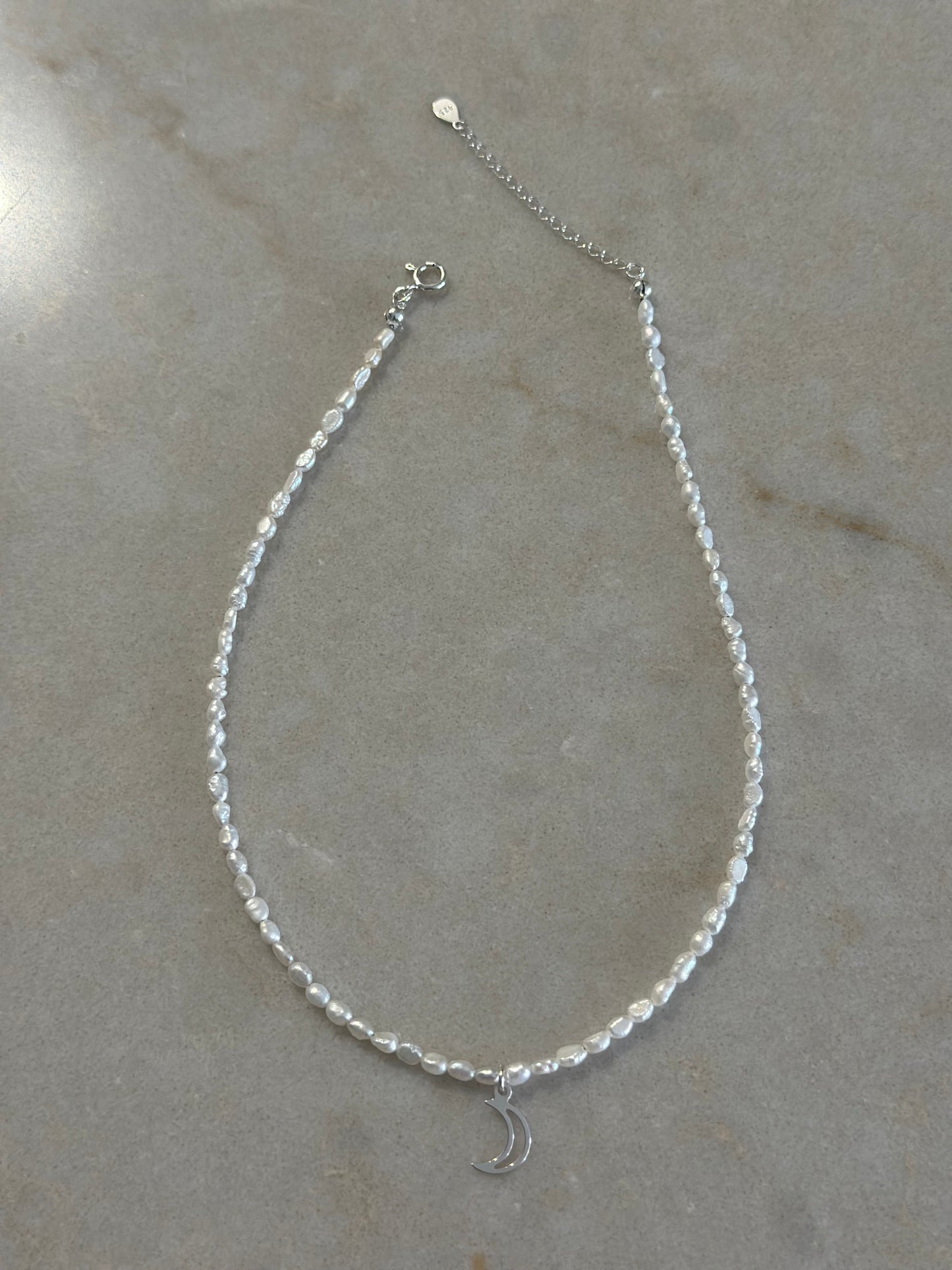 Half Moon Pearl Necklace