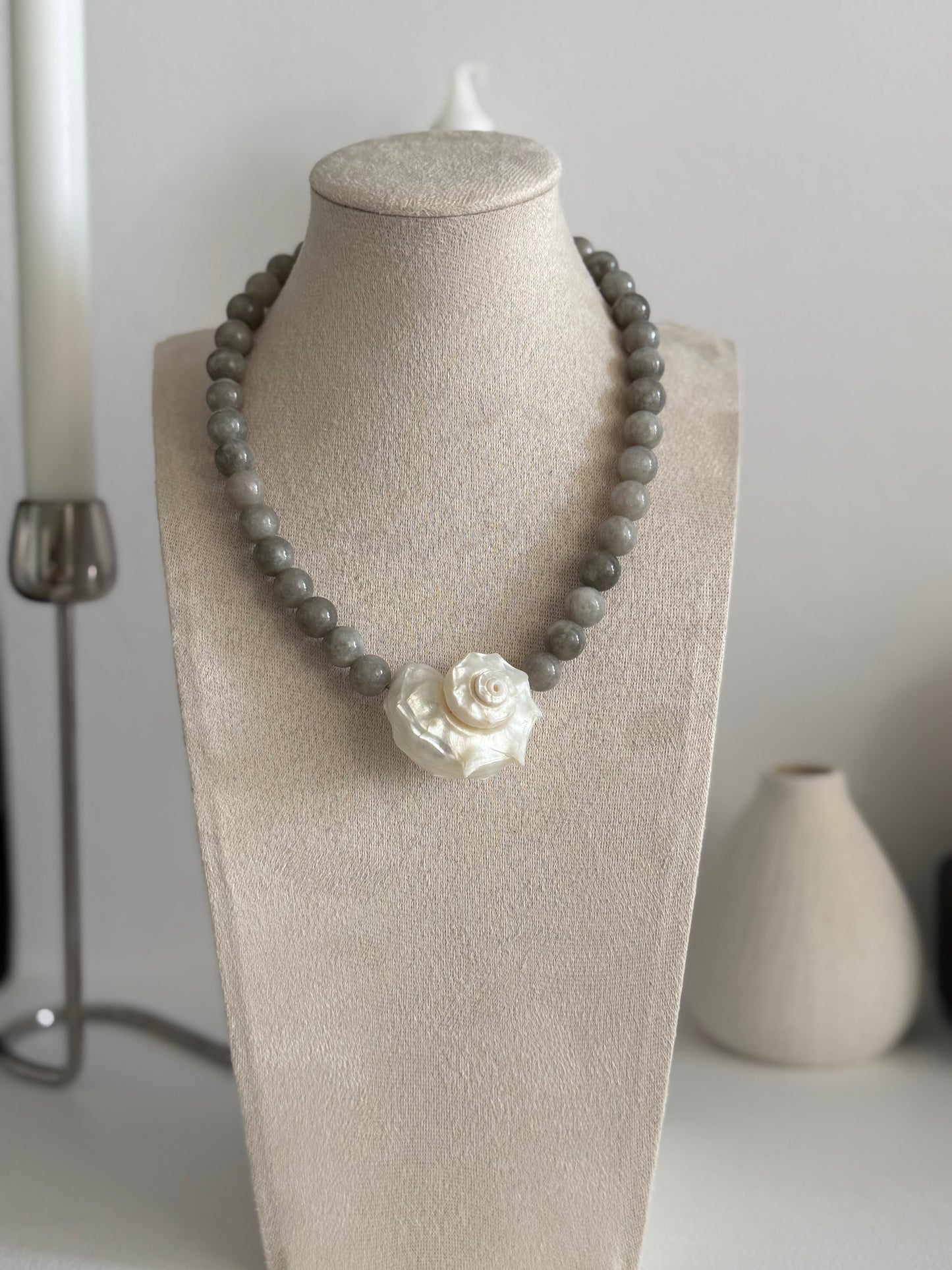 Greige Shell Necklace