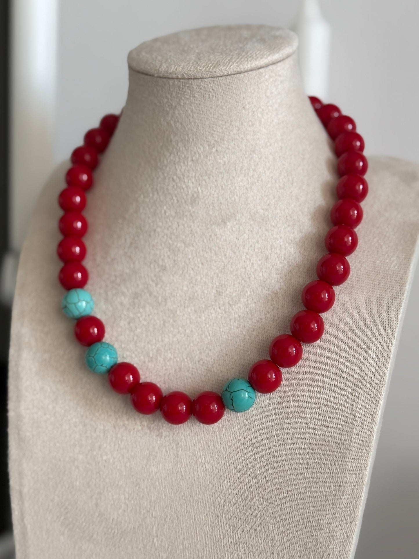Chunky Red Necklace