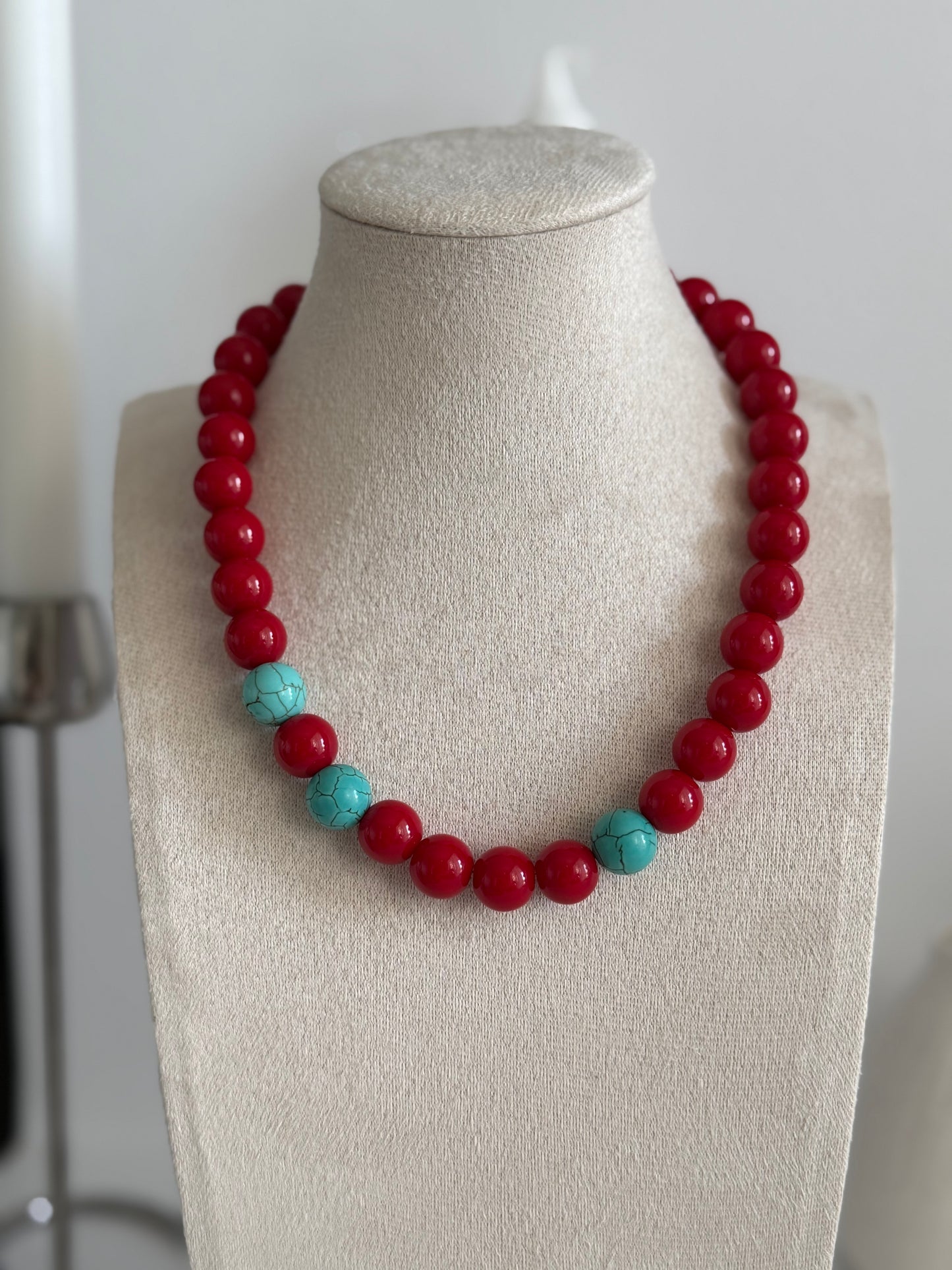 Chunky Red Necklace