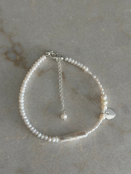 Bratara picior charm Inima