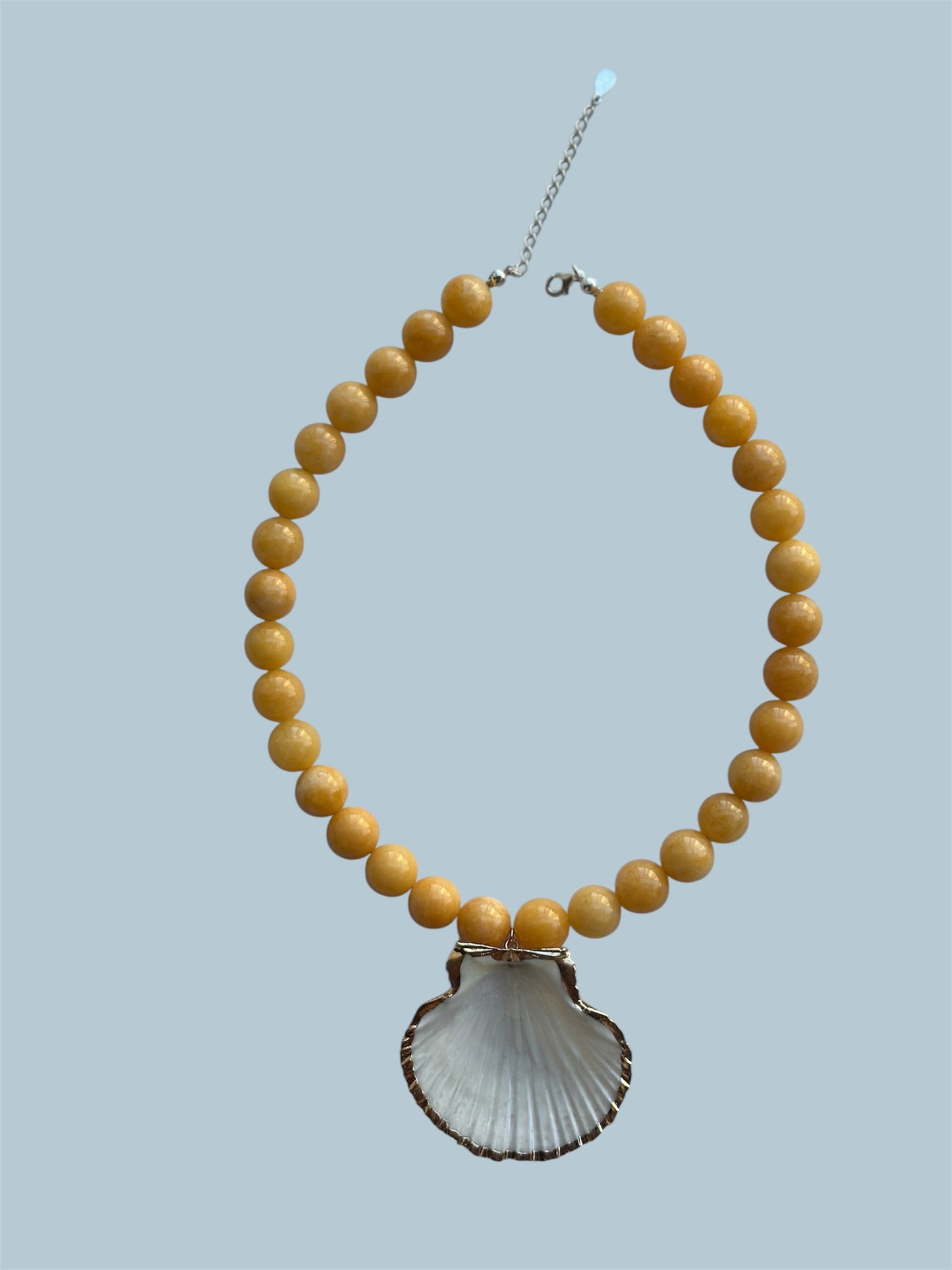 Chunky Yellow Shell Necklace